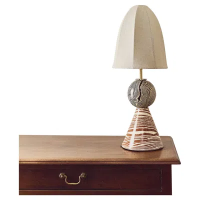 Pre-owned Henry Holland Studio Faraday Bi-colour Brown & Terracotta Table Lamp