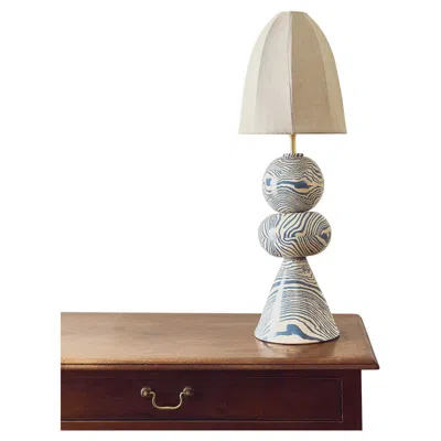 Pre-owned Henry Holland Studio Modern Hand-crafted Table Lamp By , Earthenware In Brown