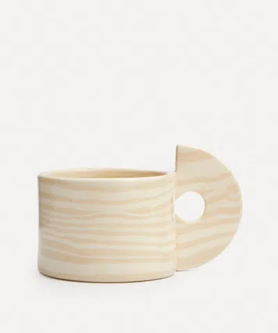 Henry Holland Studio White On White Stripe Mug