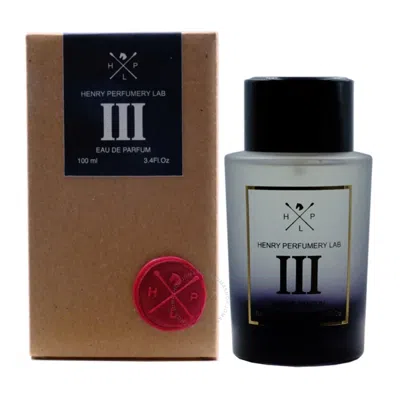 Henry Perfumery Lab Unisex Iii Edp Spray 3.4 oz Fragrances 3700114603518 In White