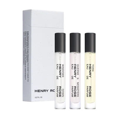 Henry Rose Travel Spray Trio In Transparent