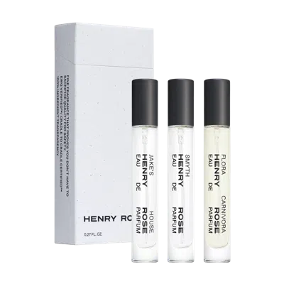 Henry Rose Travel Spray Trio In Transparent