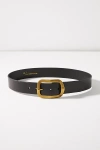 Hensler Square Buckle Belt In Black