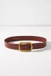Hensler Square Buckle Belt In Brown