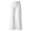 Her & Glory White Rosie Wide Leg In Metro Mist In White