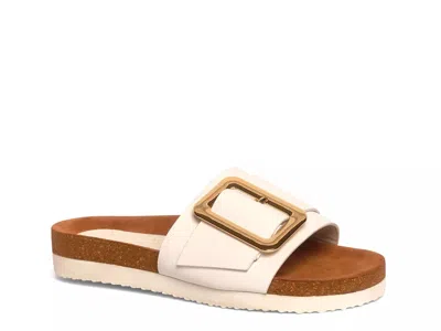 Her By Anthony Veer Clare Slide Sandal In White