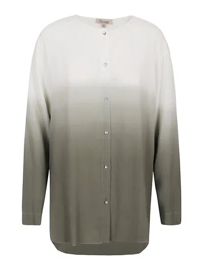 Her Silk Over Shirt In Verde Oscuro