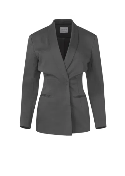 Her Cipher Women's Green / Grey Matisse Blazer- Poppyseed In Gray