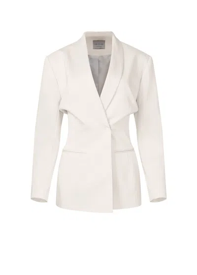 Her Cipher Women's Neutrals Matisse Blazer - Brazilian Sand In White