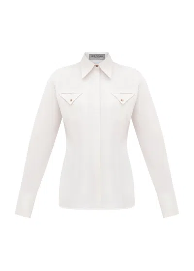 Her Cipher Women's Neutrals The Only Shirt - Oyster In White