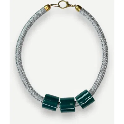 Her New Tribe Bead Six Giant Candy Necklace In Brown