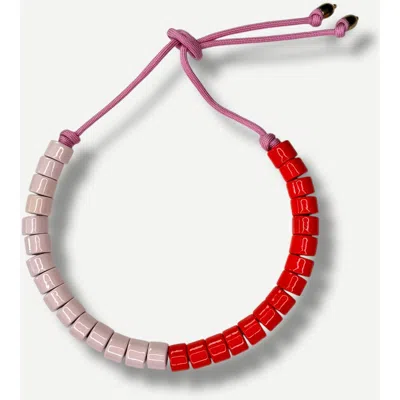 Her New Tribe Bead Two Split Candy Necklace