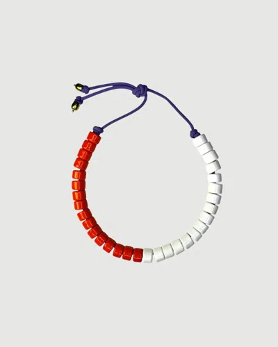 Her New Tribe Blank & Fire Split Candy Bead Two Necklace In Multi