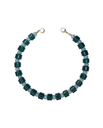 Her New Tribe Bottle And Blue Lace Agate Sundry Bead Two In Multi