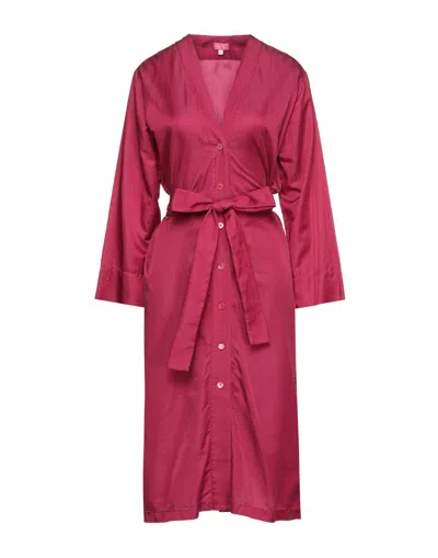 Her Shirt Her Dress Midi Dresses In Red