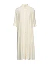 Her Shirt Her Dress Midi Dresses In White