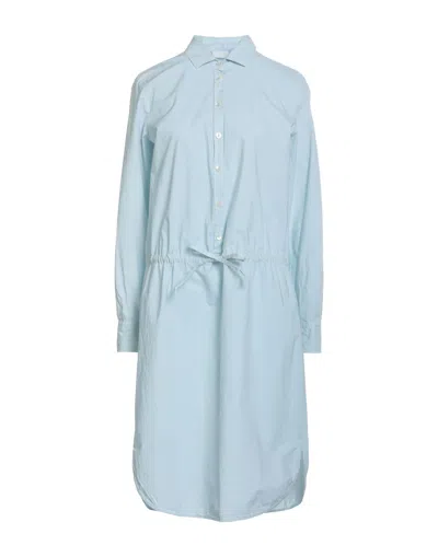 Her Shirt Her Dress Midi Dresses In Blue