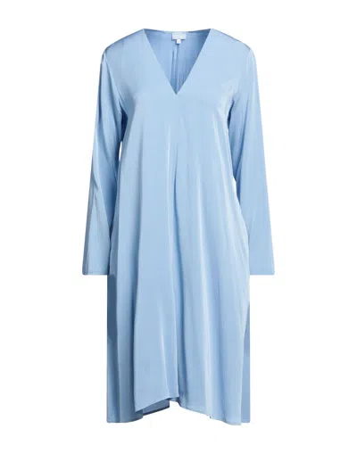 Her Shirt Her Dress Midi Dresses In Blue