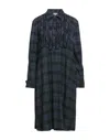 Her Shirt Her Dress Midi Dresses In Blue