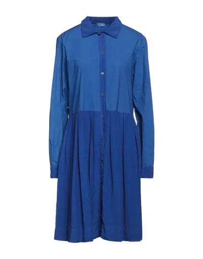 Her Shirt Her Dress Short Dresses In Blue