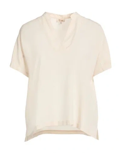 Her Shirt Her Dress Woman Top Beige Size Xs Silk In Neutral