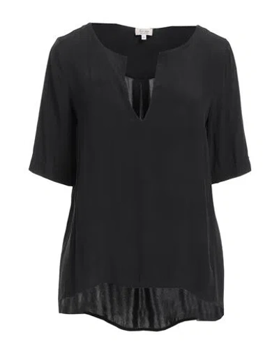 Her Shirt Her Dress Woman Top Black Size Xs Silk, Lycra