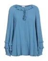 Her Shirt Her Dress Blouses In Blue
