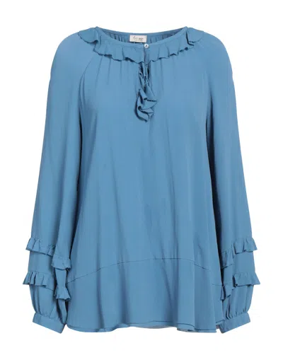 Her Shirt Her Dress Blouses In Blue