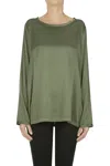 Her Shirt Silk Blouse In Green