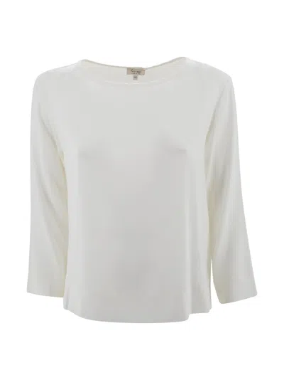 Her Shirt Silk Shirt In White