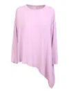 Her Shirt Lilac Asymmetrical Blouse In Purple