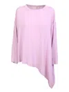 Her Shirt Lilac Asymmetrical Blouse In Purple