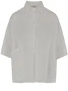 Her Shirt Wide-fit Short-sleeved Shirt With Classic Collar