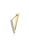 Her Story 14k Gold Diamond Single Earring In Gold