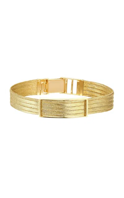 Her Story Medium Buckle 14k Yellow Gold Bracelet