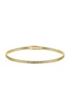 Her Story Small Three Line 14k Yellow Gold Choker In Gold