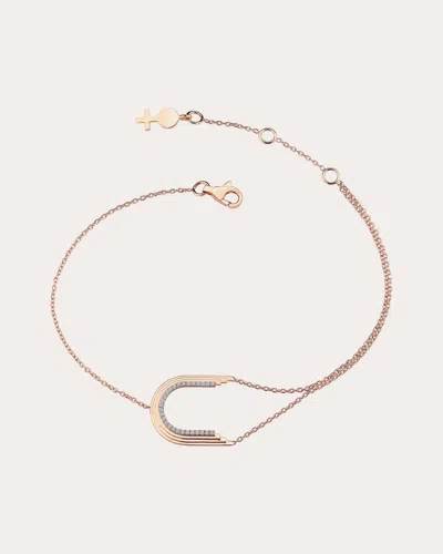 Her Story Women's Concave Arch Bracelet In Pink