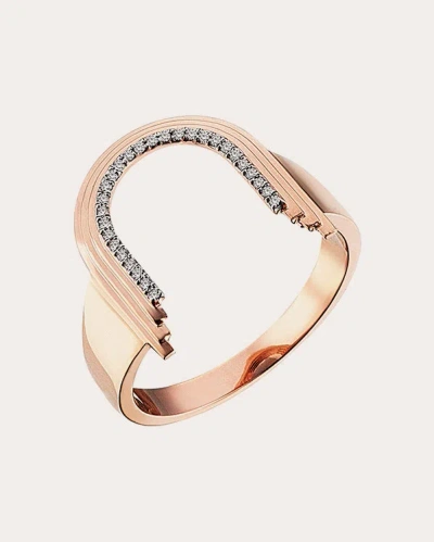 Her Story Women's Concave Arch Ring In Pink