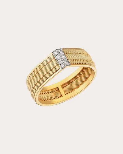 Her Story Women's Olden Drop 14k Yellow Gold & 0.07 Tcw Diamond Ring