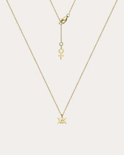 Her Story Women's Eye Pendant Necklace In Gold