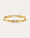 Her Story Small Five Line Sticks 14k Yellow Gold Diamond Choker In Gold