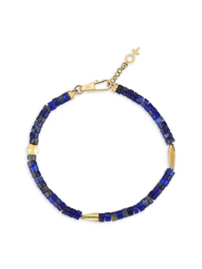 Her Story Women's Fusion 14k Yellow Gold & Beaded Bracelet In Blue