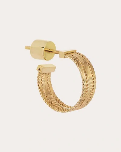 Her Story Women's Mini Bold Hoop Earring In Gold