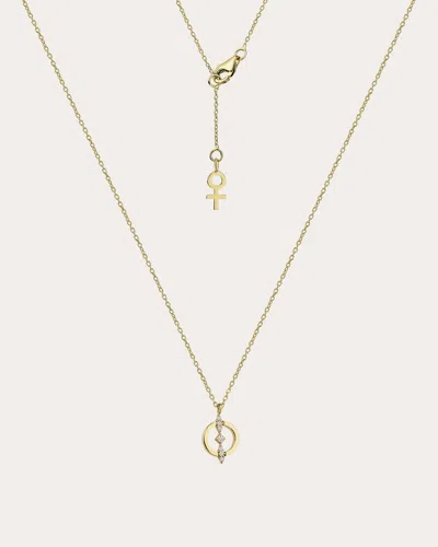 Her Story Women's Pure Nya 14k Gold Diamond Pavé Pendant Necklace ...