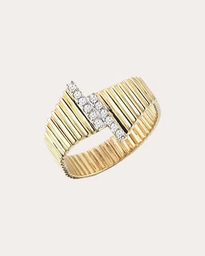 Her Story Women's Round Stalactite Ring In Gold