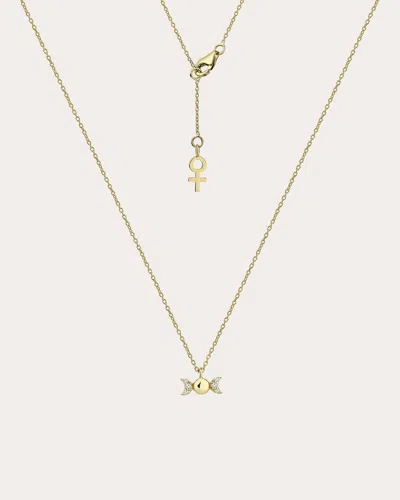 Her Story Women's Triple Moon Pendant Necklace In Gold