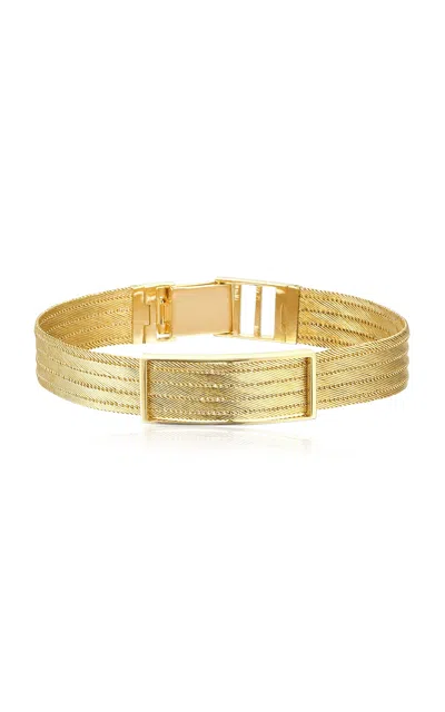 Her Story Xlarge Buckle 14k Yellow Gold Bracelet