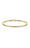 Her Story Xlarge Three Line 14k Yellow Gold Choker In Gold