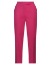 Her . Woman Pants Magenta Size 8 Polyester, Viscose, Elastane In Magenta