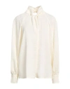 Her . Woman Top Ivory Size 16 Polyester In White